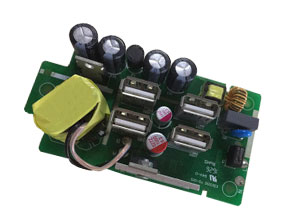 Power adapter SMT plug-in